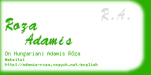 roza adamis business card