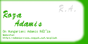 roza adamis business card